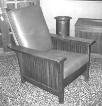 David Rudd of Daltons American Decorative Arts Syracuse NY sold this Gustav Stickley drop arm spindle Morris chair priced at 14000