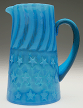 Stars amp Stripes tankardform opalescent water pitcher 4510