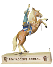 Roy Rogers and Trigger store display plastic composite promotional figure used by Sears amp Roebuck amp Co 9900