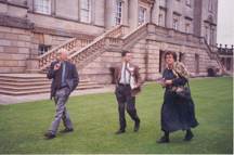 Learning is the real joy of it says Richard A 1996 SPNEA trip to England took Richard and Jane to Houghton Hall Jeffrey Marshall a classmate of Richards from William amp Mary is center Jane Marshall photo