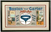 Boston Garter advertising display sign 1912 26100