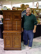 Mark Boultinghouse Midway Ky offered this dental cabinet circa 1880 The dealer has not missed a show in Atlanta since it started
