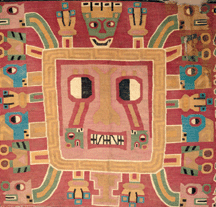 Fragment from a ceremonial panel detail from Peru Huari style AD 750800