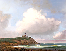 Jack Winslow Montauk Light oil on canvas 25 by 31 inches