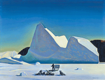Artist in Greenland circa 1935 oil on canvas 3518 by 4438 inches Baltimore Museum of Art