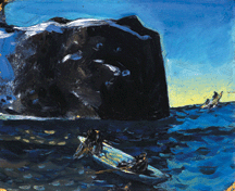 Toilers of the Sea 1907 oil on composition board 10 by 1178 inches Private collection
