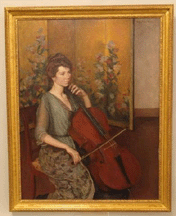 The Cellist by Lilla Cabot Perry came from a Boston collection and realized 43125