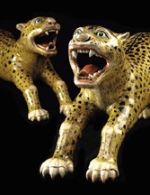 This pair of Kangxi models of leopards roared away at 4146520 a world record price for any Chinese Export porcelain at auction