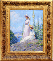 Leading the auction was a desirable oil on canvas summer scene by Abbott Fuller Graves that sold for 201250