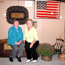 Carol Boranowski shown left is the incoming Ludlow show comanager replacing Barbara Morgan Not shown is comanager Ann Firkey