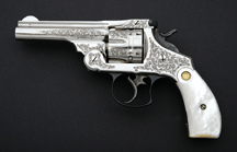 Smith amp Wesson factory exhibition engraved 44 DA revolver 63250