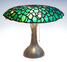 An extremely rare RoycroftDard Hunter table lamp designed and executed by Dard Hunter finished at 76375