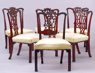 Twelve rare George II mahogany dining chairs went for 72900
