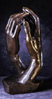Auguste Rodin The Cathedral modeled 1908 bronze 25 by 12 by 13 inches Promised gift of the Iris and B Gerald Cantor Foundation