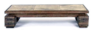 Paul DupreLafon a limed oak and parchment coffee table circa 1940 486400