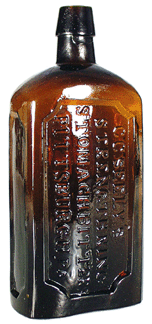 An embossed CC Seelys Strengthening Stomach Bitters Pittsburgh Penn commanded the highest price among bitters bottles at 15680
