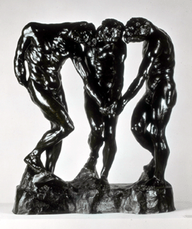 Auguste Rodin The Three Shades 18801904 Muse Rodin cast 10 in 1981 edition size unknown bronze 38 14 by 37 12 by 20 12 inches Iris and B Gerald Cantor Collection Promised gift to the Iris and B Gerald Cantor Foundation