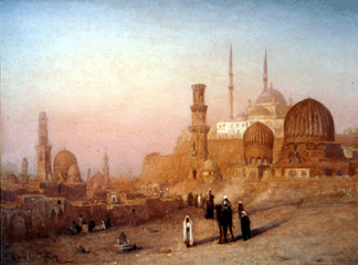 Tiffanys first ambition was to be an artist This View of Cairo circa 1872 dates from his youthful travels in North Africa