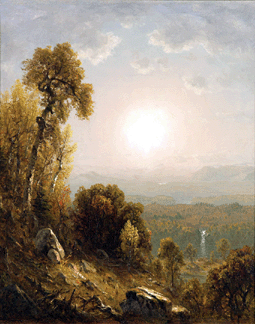 Sanford Robinson Gifford 18231880 An October Afternoon 1865 oil on canvas 12 14 by 10 inches signed and dated lower left