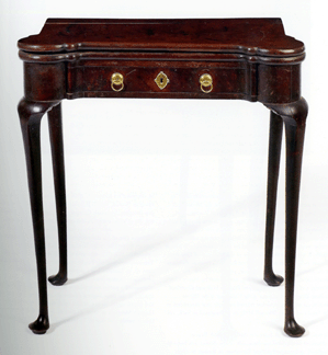 Small size terrific lines and great condition make it the absolute top of its form and a fitting example of the Blair collections superb quality Yardley Penn dealer Todd Prickett said of the Boston Queen Anne mahogany turrettop card table that he acquired for 553600 150250000 against the phone Purchased in 1932 the table is one of many objects that Mrs Blair bought from Edgewater NJ dealer Willoughby Farr