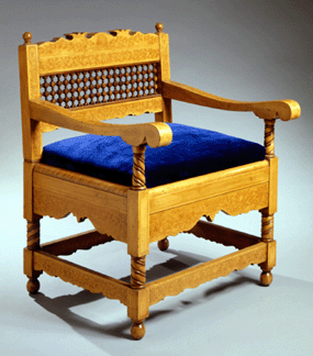 Tiffany designed this armchair 1879 for his first important decorating project