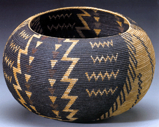 Another Paiute polychrome basket also woven by Tina Charlie sold for 248250