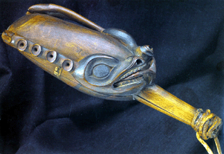 A rare Tinglit shamans rattle 9 inches long sold for four times its estimate bringing 149250