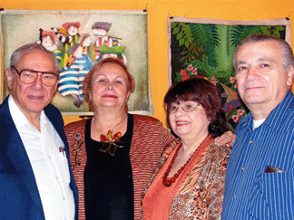 Birchwood Manor show promoters Jesse and Rona Kohler left team up each year with Gloria and Bob Mascarelli who also exhibited at this show to run the Great Tampa BaySuncoast Antiques Show in January