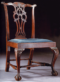 CL Prickett paid 464000 for the De Wolf family Chippendale carved mahogany side chair Boston circa 1770