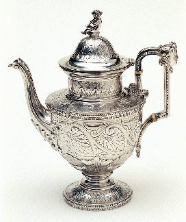 Teapot made by Tiffany and Co New York City silver 1861