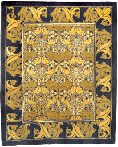 Charles Francis Annesley Voysey English 18571941 Tomkinson and Adam maker carpet 1896 Woolen pile on a jute warp machine woven Kidderminster established 1869 Made for Liberty amp Company London English established 1875 Lent by the Victoria and Albert Museum Victoria amp Albert Museum Christine Smith photo