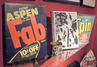 Early Pop Art books by Andy Warhol from the booth of Optos Books New York City