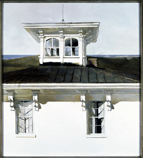 Andrew Wyeth Widows Walk 1990 tempera on panel 48 14 by 43 13 inches courtesy of Frank E Fowler