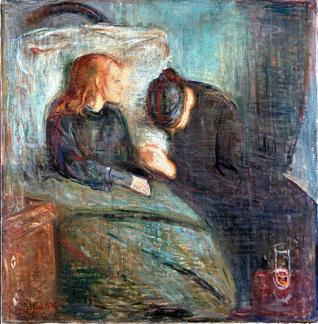 One of many paintings and prints in which Munch tried to capture the trauma of his beloved sister Sophies fatal illness The Sick Child 1896 was executed nearly 20 years after her death at age 15 Goteborgs Konstmuseum Goteborg