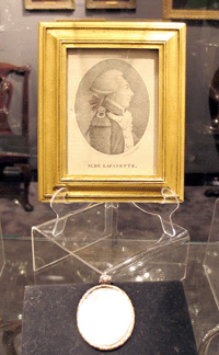 New to the show Rifton NY silver dealer Jonathan Trace included a Charleston engraved silver award of merit presented on March 17 1825 to the Honorable William Crafts for the best English polite address to General Lafayette