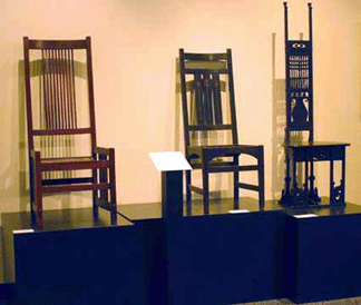 Side chairs from different Arts and Crafts designers reveal individual design within a common theme