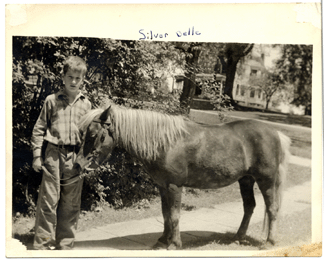 Scudders father Paul Smith once wrote that Scudders love of antiques was second only to his affection for animals Here Scudder with his pony Silver Belle