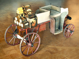 Carriage with odometer and automatic organ Egor Kuznetsov circa 1795 The State Hermitage Museum St Petersburg Russia