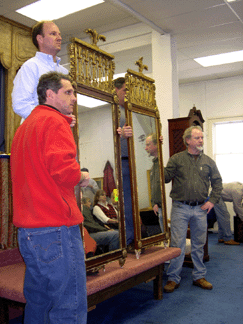 A pair of large Regency mirrors sold to a dealer for 2300