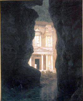 Frederic Edwin Church United States 18261900 El Khasn Petra April 1874 oil on canvas 60 12 by 50 14 inches