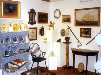 A corner of the booth of Patricia Anne Reed of Damariscotta Maine