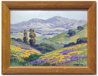 This signed oil on canvas titled View toward Mount Diablo by Carl Sammons was purchased by the consignor at a local thrift store for just 199 and sold at auction for 5265