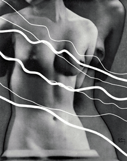 The nude wrapped in electric current in this untitled work is a cleverly manipulated rayograph in which a human form echoes behind a seeming wave of electric current From Electricit 1931 Williams College Museum of Art collection