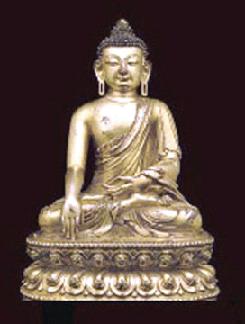 Gilt bronze figure of Buddha Shakyamuni 240000