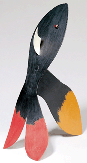Alexander Calder RubyEyed 1936 painted sheet metal and glass 15 by 6 14 by 13 inches National Gallery of Art Washington DC