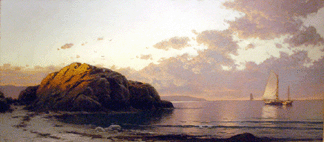 The Alfred Thompson Bricher painting Evening Glow easily surpassed estimates as it sold at 218500