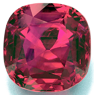 A cushionshaped Burmese ruby of 9 14 carats 2418000 260000 per carat