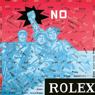Wang Guangyi b 1957 Rolex 510640 world auction record for the artist