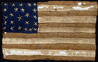 The hand sewn silk stars and stripes is modeled on Old Glory the 24star flag that was presented to Captain William Driver of Salem Mass on his 21st birthday in 1831 It was he who named the flag Old Glory