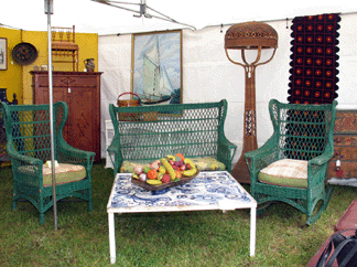 Antiques for The Home and Garden Red Rock NY The Bar Harbor wicker set was 1650